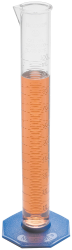 Cylinder, Graduated, Polymethylpentene, 10 mL +-0.1 mL, 0.2 mL divisions