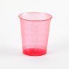 Beaker for pH Electrode Calibration, Red, 30 mL, pk/80