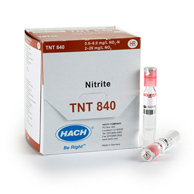 Hach Nitrite TNTplus Vial Test, HR (0.6-6.0 mg/L NO₂-N), 25 Tests
