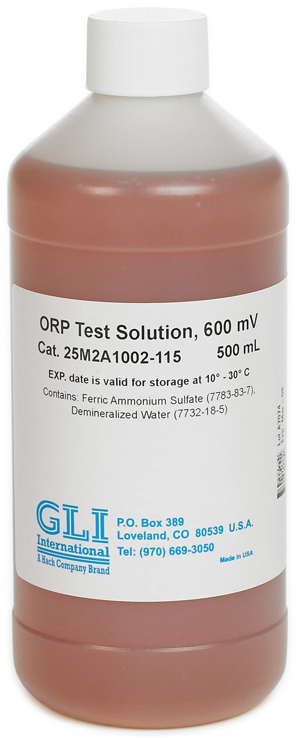 ORP buffer solution, 600 mV, 500 mL