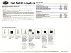 High Range Formaldehyde Test Kit Instructions