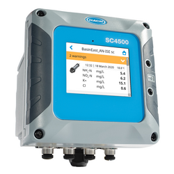 SC4500 Controller, Claros-enabled, 5x mA Output, 1 digital Sensor, 1 analog pH/ORP, 100-240 VAC, without power cord